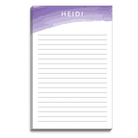 Purple Watercolor Swash Notepads